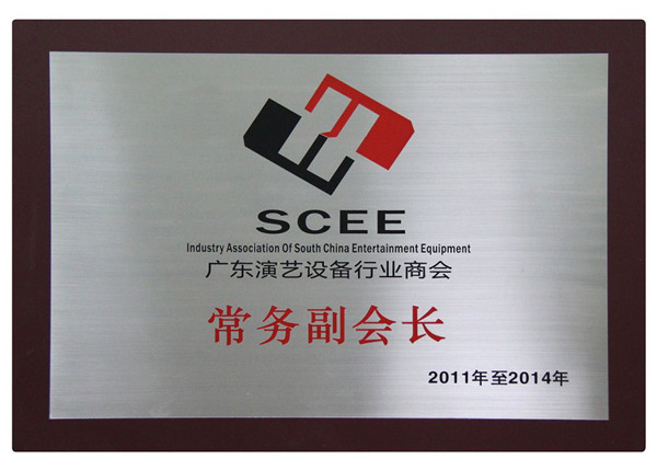 Guangdong Chamber of Commerce executive vice president of entertainment equipment industry