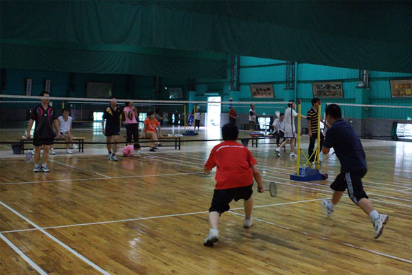 Badminton match